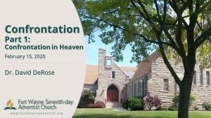 Confrontation – Part 1: Confrontation in Heaven