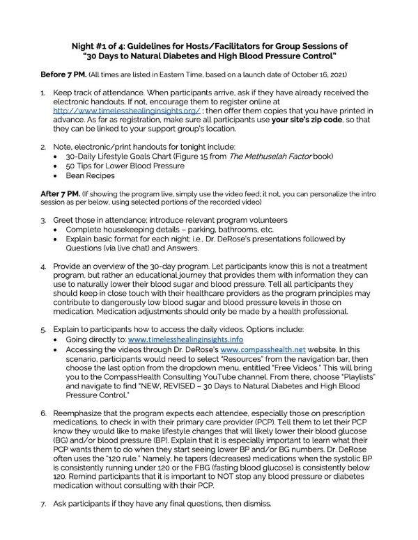 Fort Wayne 30 Days Resources Participant Handout for Night 1